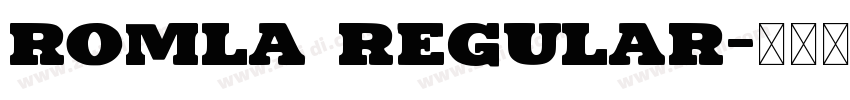 Romla Regular字体转换